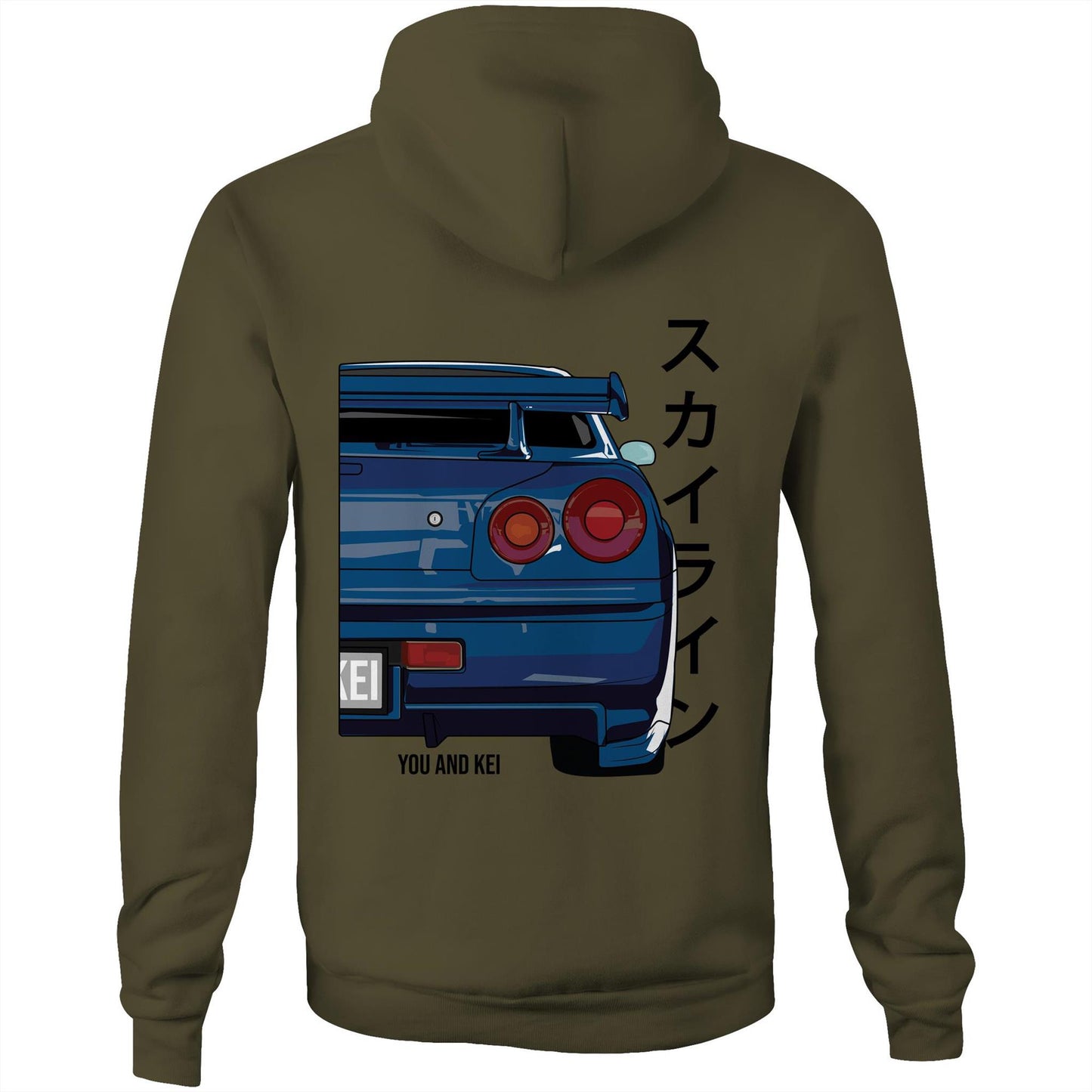Initial D - R34 Kapuzenpullover